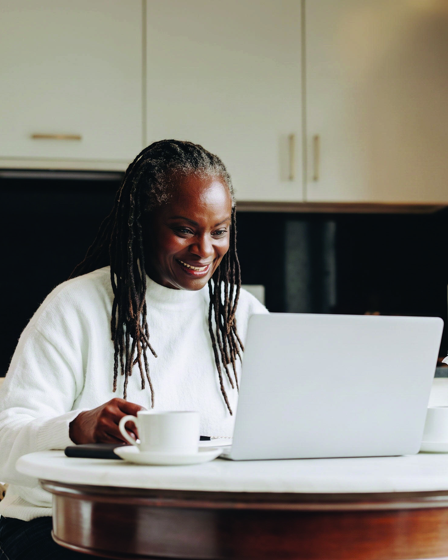 Member joining a conversation from home